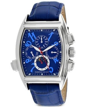 Christian Van Sant Grandeur 45Mm Watch - Blue