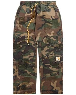 Stadium Goods Camouflage-Print Cargo Trousers - Green