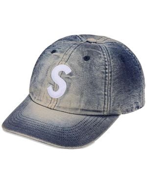 Supreme Cordura Denim Logo-Detail Cap - Blue