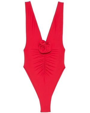 LaRevêche Maillot De Bain Samira À Fronces - Red