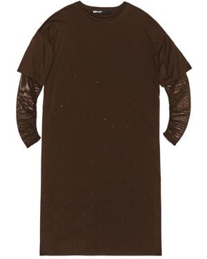 Bimba Y Lola Long Sleeve Dress - Brown