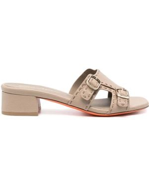 Santoni 35Mm Buckle-Detailed Sandals - Multicolour
