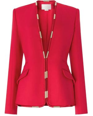 Genny Jacke Mit Verziertem Saum - Rot