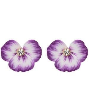 Jennifer Behr Orecchini Aleah A Fiori - Viola