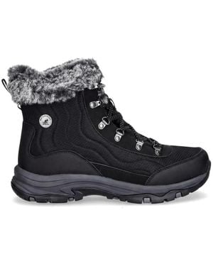 Skechers Trego Waterproof Lace-Up Snow Boots - Black