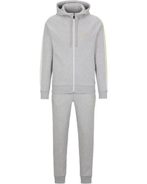 BOSS Jersey Tracksuit - Grey