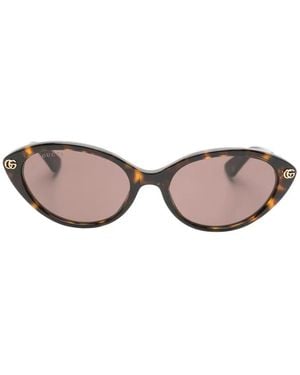Gucci Tortoiseshell-Effect Cat-Eye Sunglasses - Pink