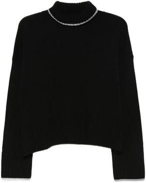 Pinko クロップド セーター - ブラック