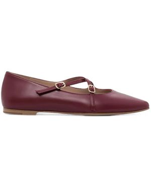 Lottusse Bel Buckle-Strap Court Shoes - Purple