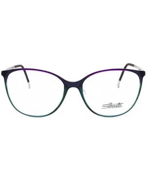 Silhouette Spx Illusion Fullrim Cat-Eye Glasses - Multicolor