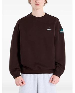 adidas Crew-Neck Sweatshirt - Brown