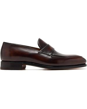 Bontoni Leren Penny Loafers - Bruin