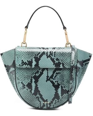 Wandler Tote Bag mit Klappe - Blau