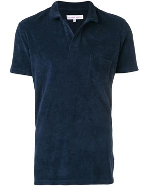 Orlebar Brown 'Towelling Resort' Poloshirt - Blau