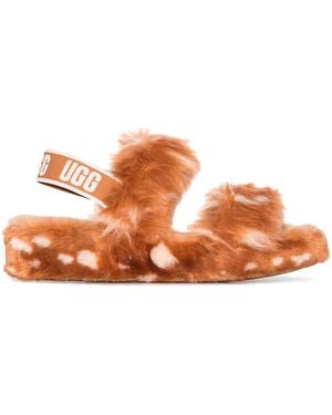 UGG Oh Yeah Spots Slippers - Brown