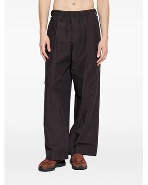 Homme Plissé Issey Miyake Pleated Elasticated-Waist Trousers - Black