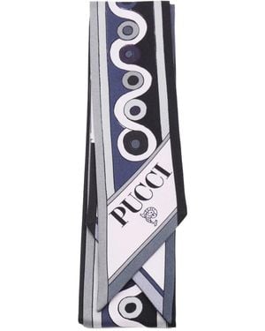 PUCCI Printed Silk Scarf - ホワイト