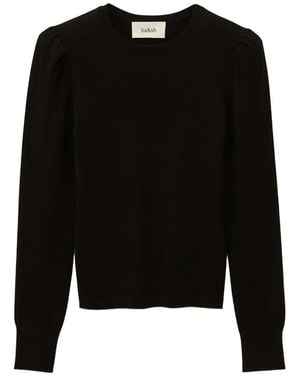 Ba&sh Britania Puff-Sleeve Knitwear - Black