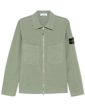 Stone Island Compass-Badge Overshirt - Green