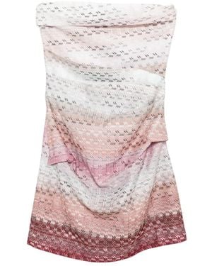 Missoni Abito Corto Con Effetto Sfumato - Grigio