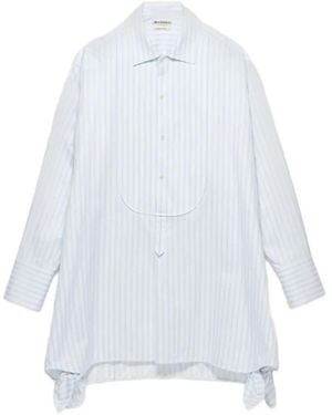 JW Anderson Side-Knot Mini Shirt Dress - White
