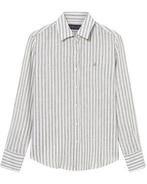 Brooks Brothers Striped-Pattern Shirt - White