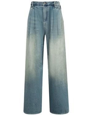 R13 Triple Pleat Jeans - Blue