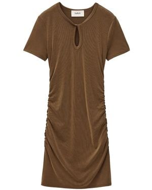 Ba&sh Beona Keyhole Mini Dress - Brown