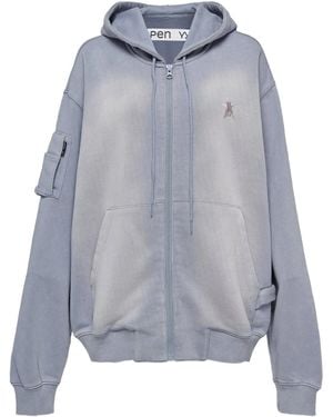 OPEN YY Long-Sleeve Hoodie - Blue