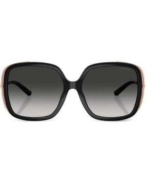 COACH Square-Frame Gradient-Lens Sunglasses - Black