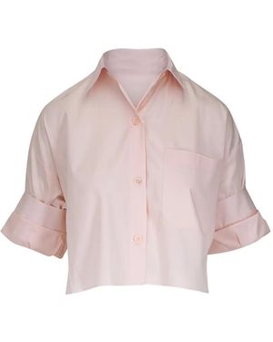 Twp Cuffed Blouse - Pink