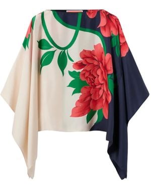 La DoubleJ Floral Blouse - White