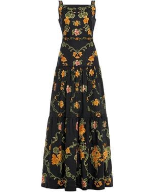 Agua Bendita Abeja Cordillera Floral Dress - Black