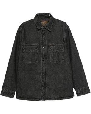 Filson Faded-Effect Pocket-Detail Overshirt - Black