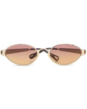 Chloé Holly Geometric-Frame Sunglasses - Pink