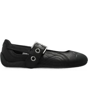 PUMA Speedcat Buckle-Strap Ballet Flats - Black