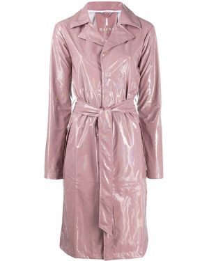 Rains Dusky Pink Holographic Raincoat