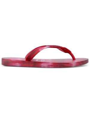 Havaianas X Isabel Marant Top Ikat Tie-Dye Flip Flops - Red