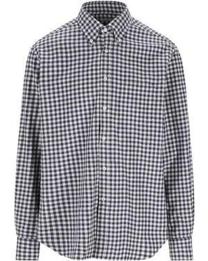 Xacus Camisa a cuadros gingham - Azul