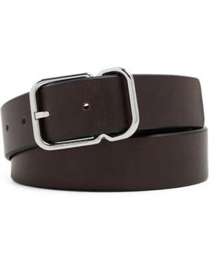 Piquadro Buckle-Fastening Leather Belt - Black