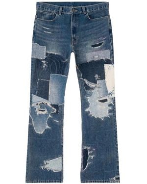 Bravest Studios Boro Patchwork-Detail Jeans - Blue