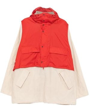 Barbour X Kaptain Sunshine Colour-Block Coat - Red