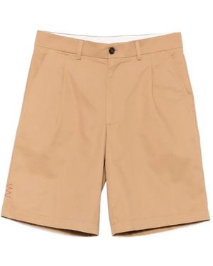 Amaranto Belt-Loops Shorts - Natural