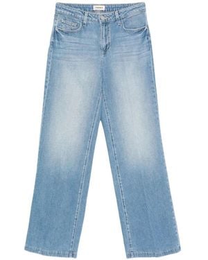L'Agence Scottie Faded-Wash Jeans - Blue