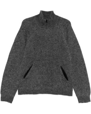 Hiking Patrol Essence High-Neck Sweater - Gray