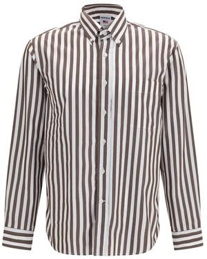 Sebago Camisa Nezinscot A Rayas - Blanco