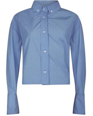 Loulou Pulau Long-Sleeved Button-Up Shirt - Blue