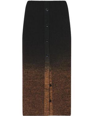 Proenza Schouler Marl グラデーション スカート - ブラウン