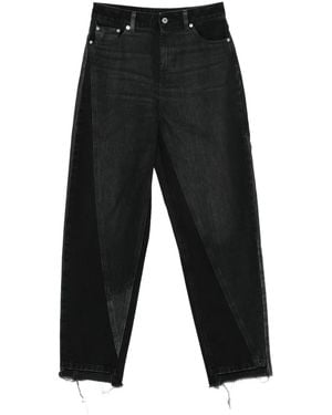 Halfboy Jeans Con Applicazione Logo - Nero
