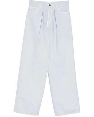 Haikure Jean Candy Twill 45 À Plis - White